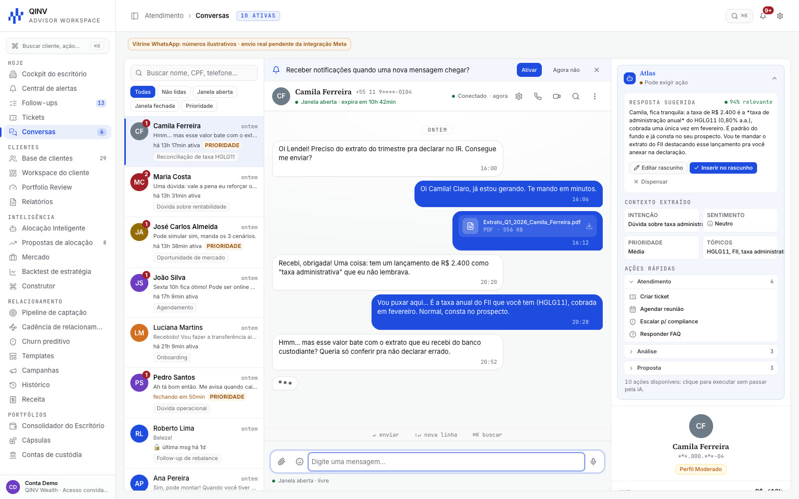 Conversations + Atlas AI